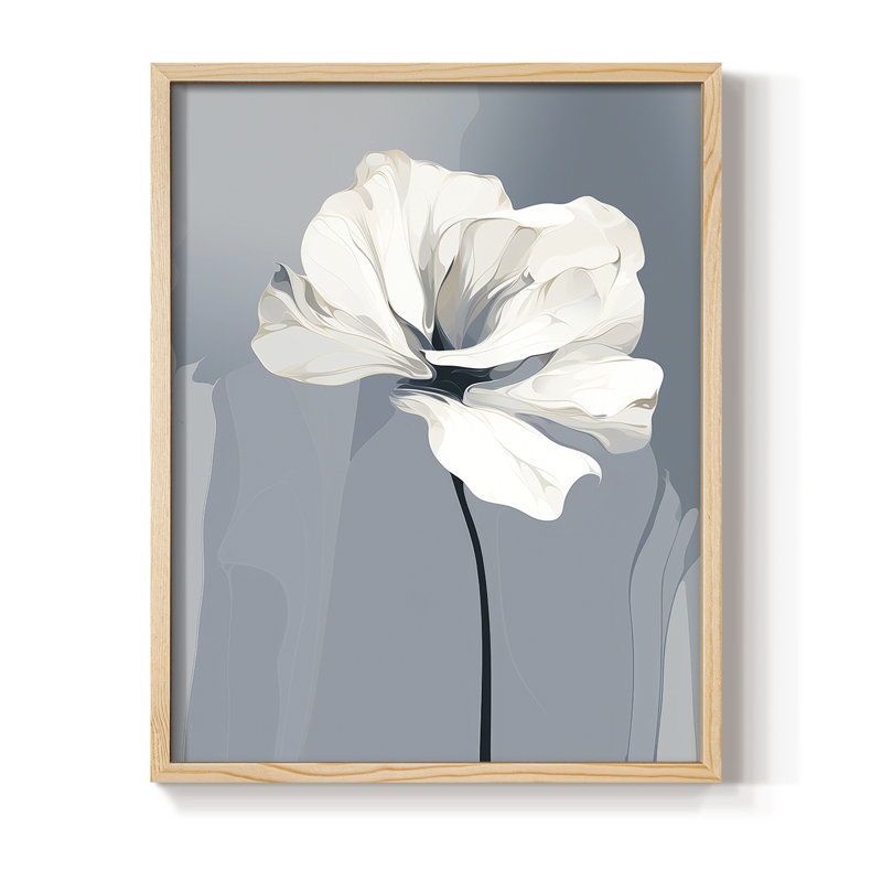 Reproduction encadrée FLORAL Series CDXL - bois massif, H 21 po x l 17 po