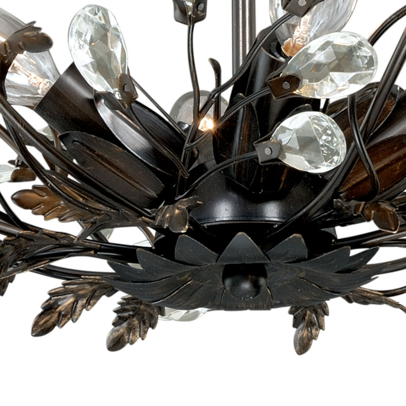 Ilia Semi Flush Mount, Architectural Bronze