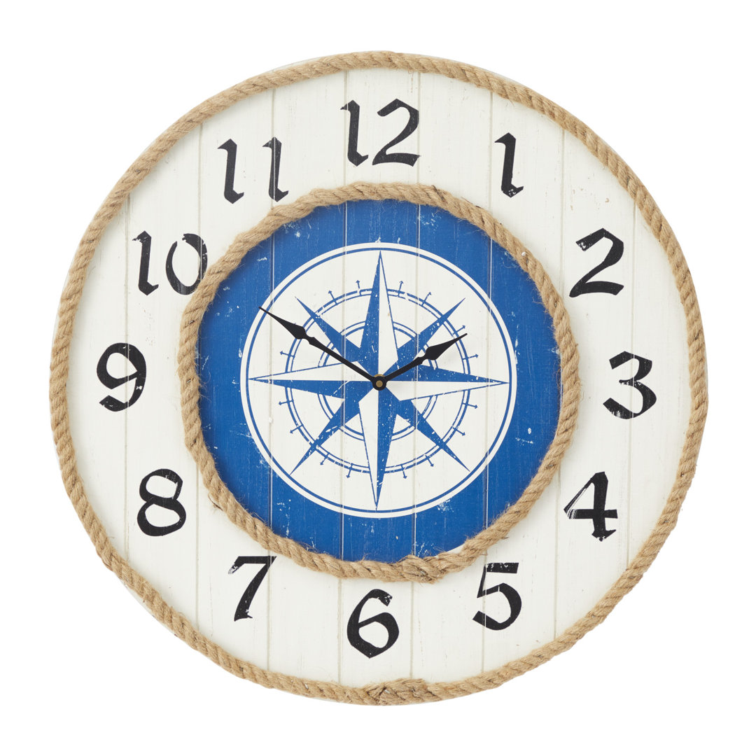 Lasiandra Wood Wall Clock Longshore Tides