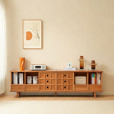 Retro-style niche-designed TV cabinet