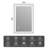  Lunara UL Certified Metal Framed Front Light & Backlit Memory LED Light Bathroom Vanity Mirror with 3 Year Warranty-1999948091