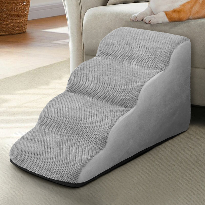 Non-Slip Pet Steps with Removable Cover, 40cm H x 40cm W x 72cm D