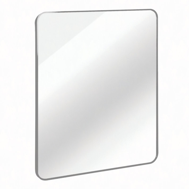 30 "X36" Rectangular Bathroom Wall Mirror, Silver