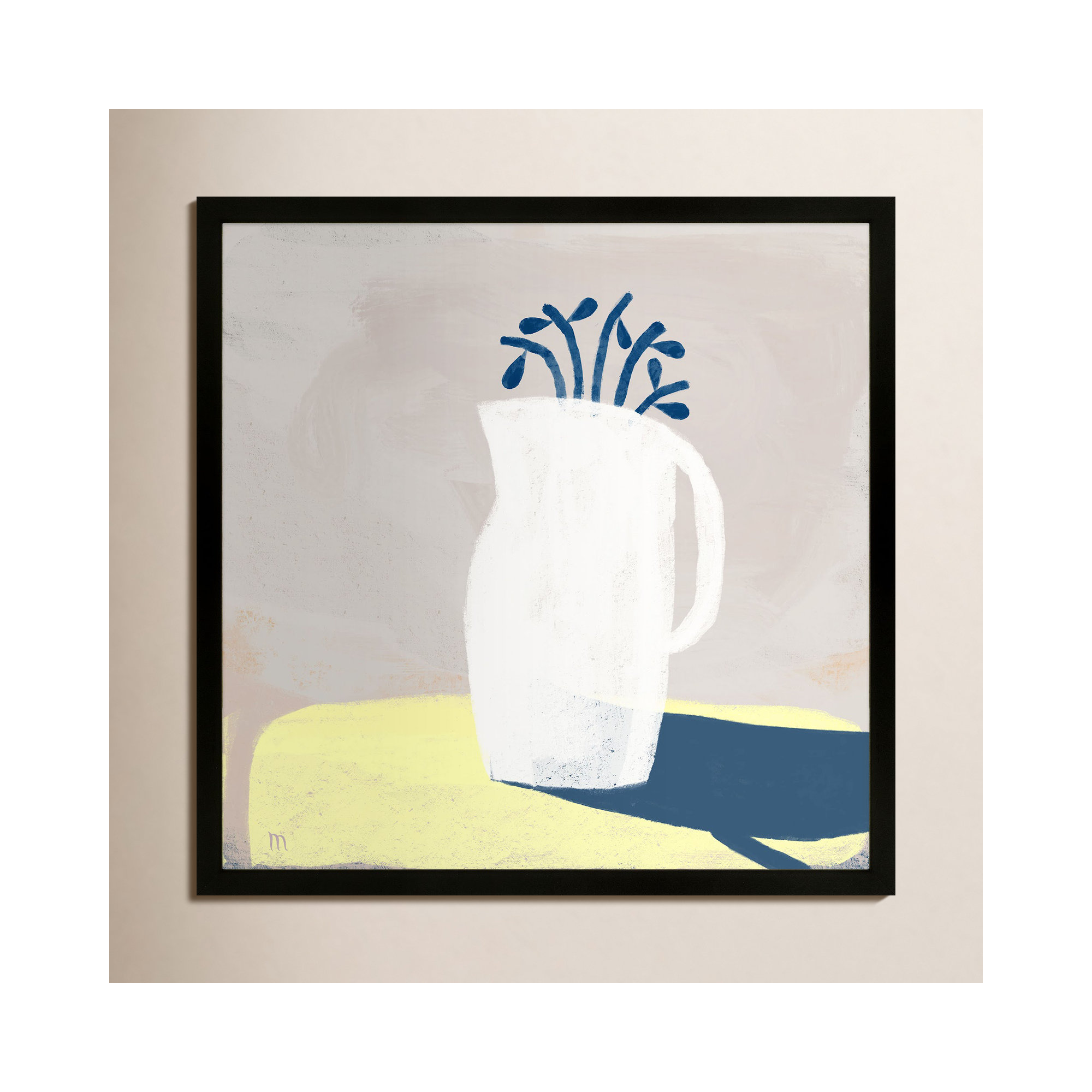 In Full Light by StudioM, Black, 30" H x 30" W x 1.25" D