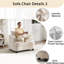 40" Chenille Upholstered Sofa Chair With Solid Wood Legs-1668440642