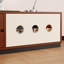 Meuble télé rétro en bois manufacturé brun noisette-572854437