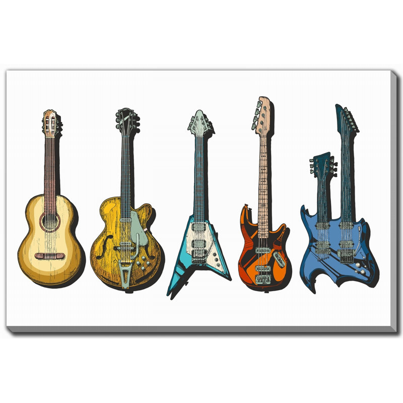 Electric Harmony Canvas Wall Art, 38" H x 60" W