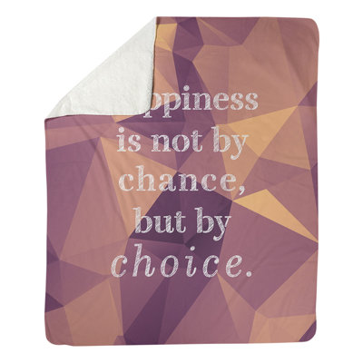 Couverture en molleton Faux Gemstone Happiness