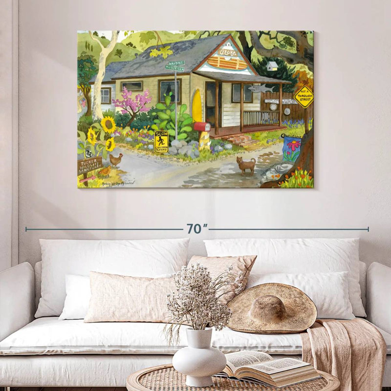 Lilie The Aloha House, 32" H x 48" W