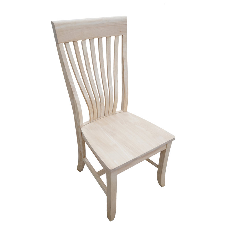 Chaise d'appoint à dossier Windsor en bois massif Forance