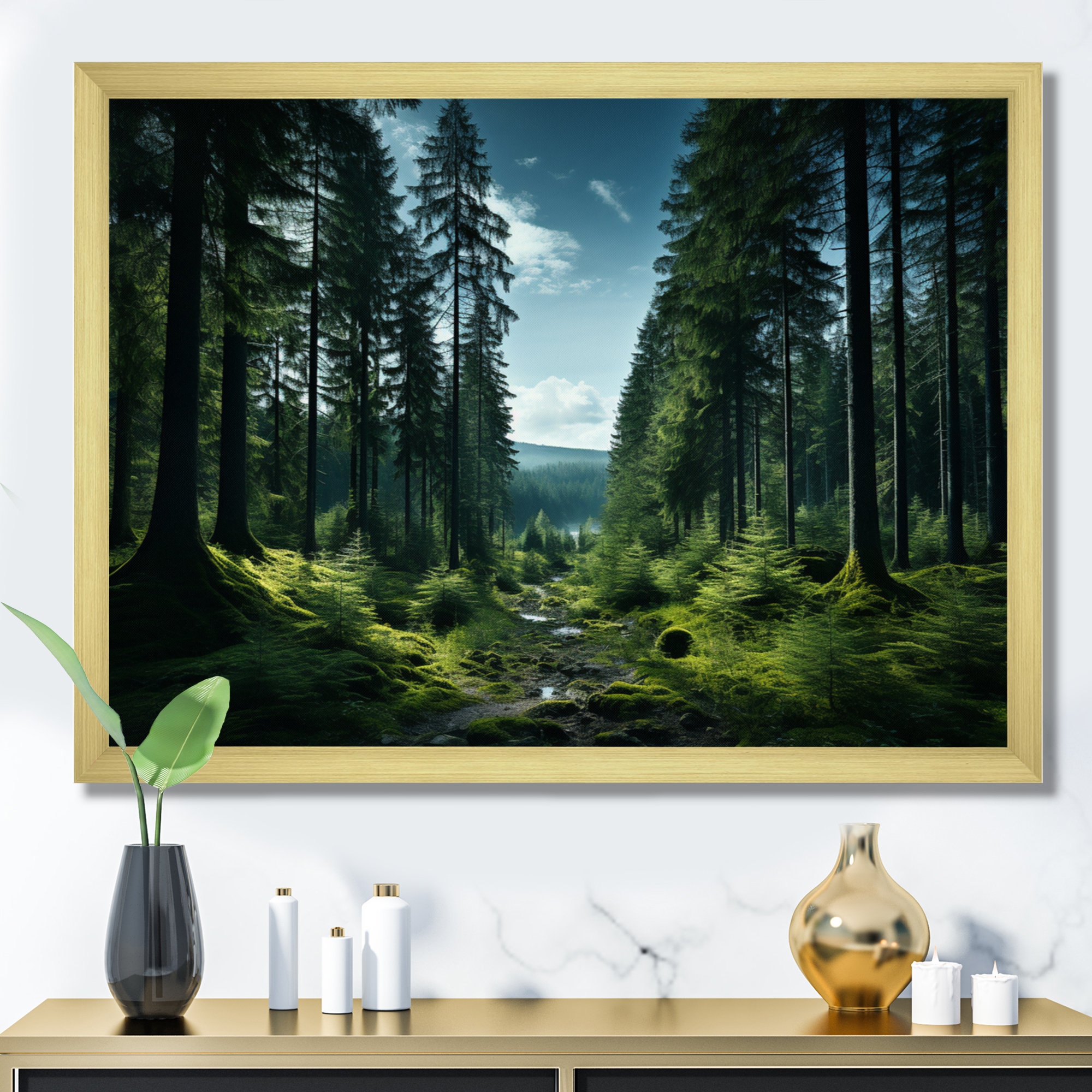 Loon Peak® Canada Whispering Pines I - Print on Canvas | Wayfair