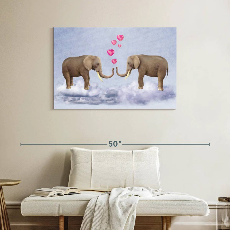 Hardie Elephant Love, 26" H x 39" W
