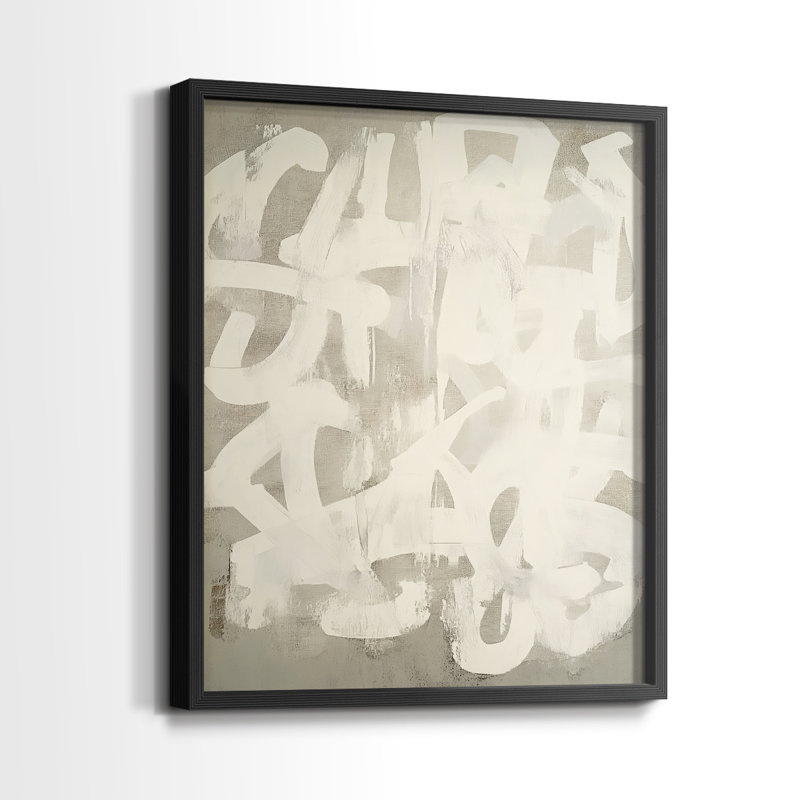 "ABSTRACT Series DCC XXXII" par J Paul, Noir, H 11 po x l 9 po