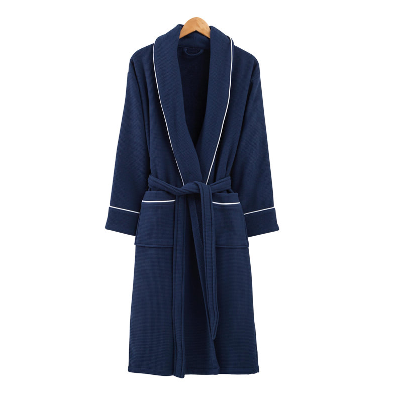 Peignoir majestueux 100% coton unisexe majestueux Majesty, TG, Bleu marine