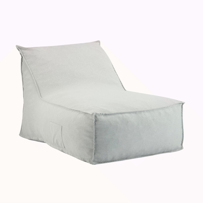 Outdoor Bean Bag Lounge Chair, Gray