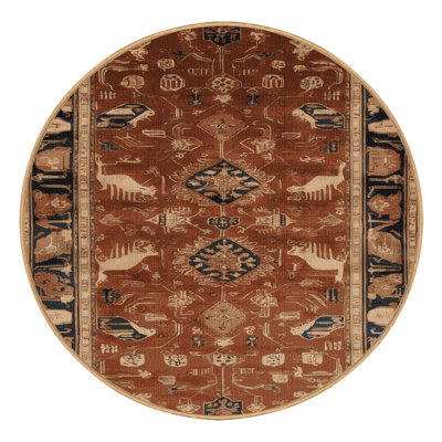 Machine Washable Persian Brown Area Rug