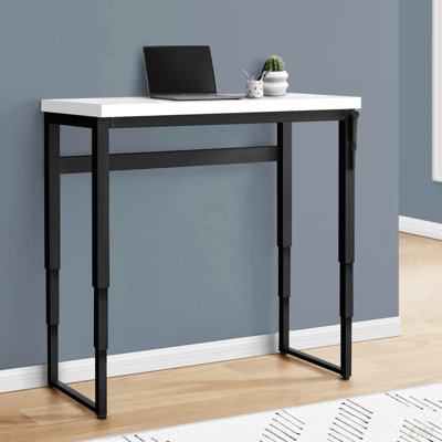 Bureau d'ordinateur, bureau personnel, debout, réglable, travail, ordinateur portable, métal, stratifié