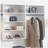 Devi White Wall Mounted Wood Closet System-1255843255