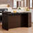 55" Farmhouse 5-Tier Kitchen Island Table with Storage Shelves-618903055