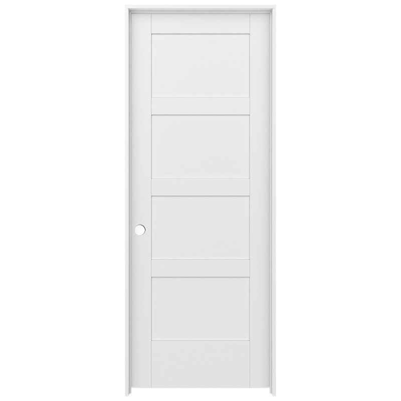Porte intérieure pré-suspendue 4 panneaux MODA, 32 po x 80 po, Gauche