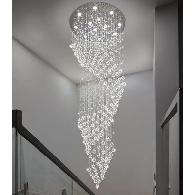 Mdern Large Raindrop Crystal Chandelier