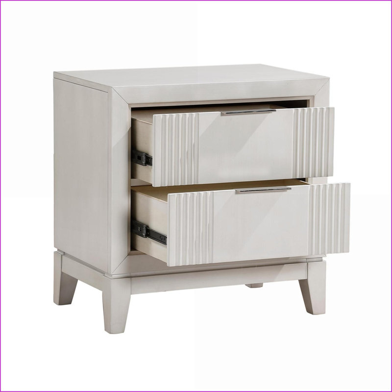 Table de chevet 2 tiroirs Modern Modern