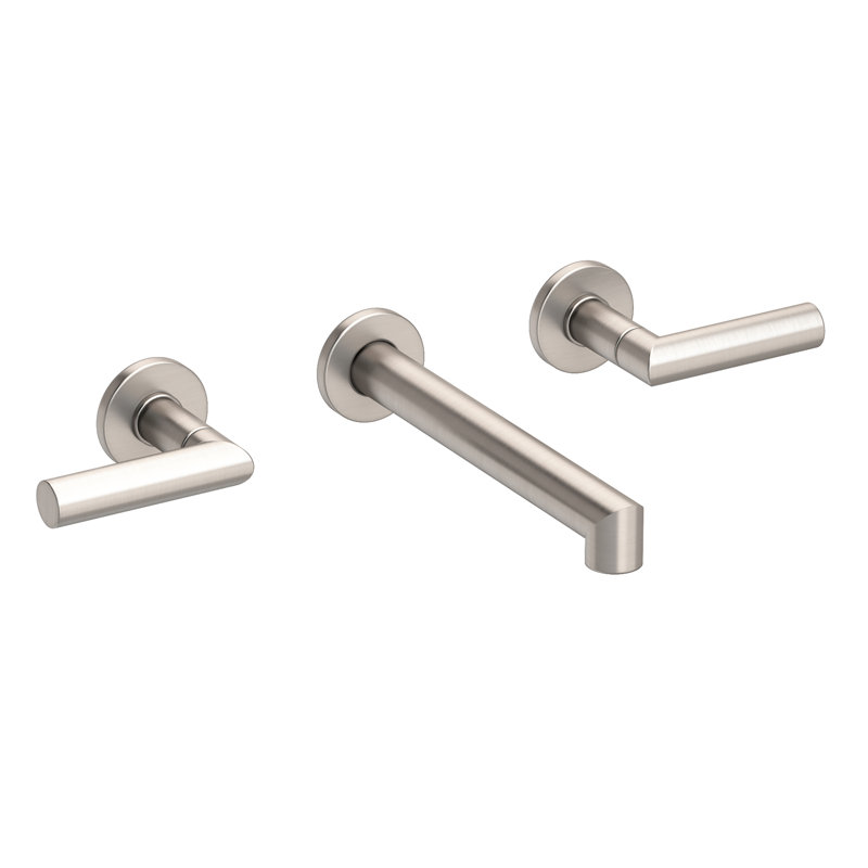 Kirsi Wall Mount Bathroom Faucet, Satin Nickel