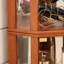 Armoire de coin en verre American Classical Design avec un espace exquis abondant et inclus pour le rangement du vin