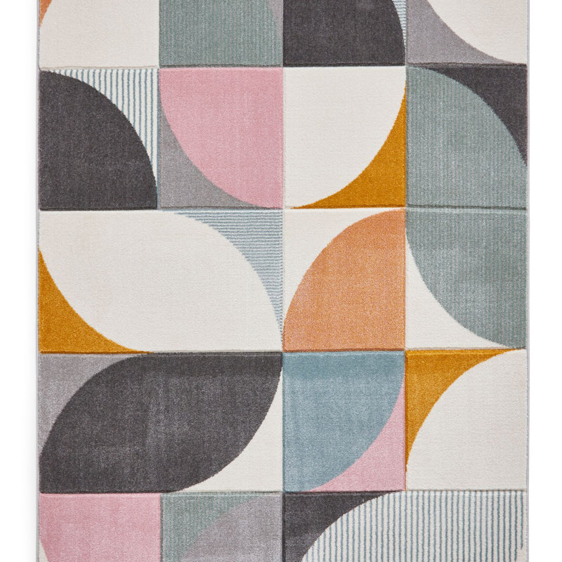 Matrix area rug Machine Woven Rectangle Multi coloured, Rectangle 120 x 170cm