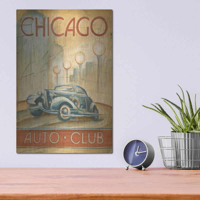 «Chicago Auto Club» par Ethan Harper, H 16 po x l 12 po