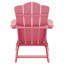 Chaise Adirondack pliante en PEHD pour patio