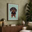 Dachshund Portrait Modern - Wrapped Canvas-1525647389-1525647388