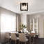 Plafonnier encastré 3 lumières 14,56 po 