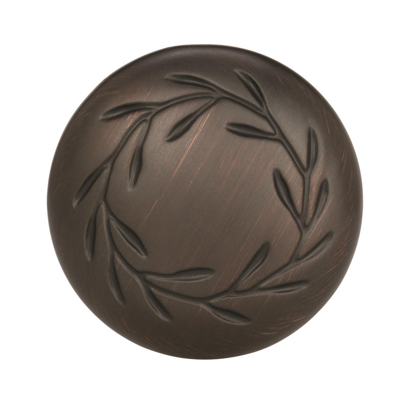 Nature'S Splendour 1 5/16" Diameter Mushroom Knob, Oil Rubbed Bronze