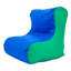 School Age High Back Lounger - Blue/Green