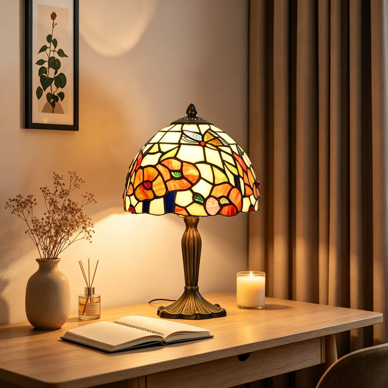 Lampe de table Tiffany de style Tiffany