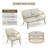 4 Pieces Rattan Outdoor Patio Furniture Set With Thick Cushions