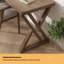 Bureau de direction en L en bois massif brun noisette-1809845839