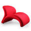 Chaise d'appoint rembourrée en métal Rosebud-2062759299