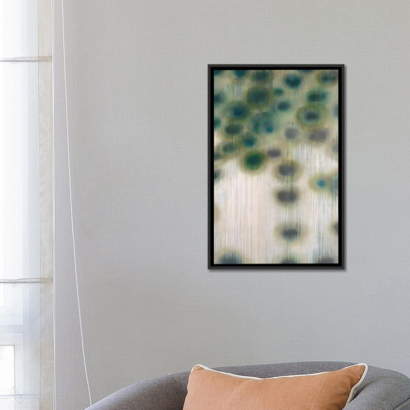 « a drop », reproduction sur toile, H 26 po x l 18 po x P 1,5 po, Toile encadrée noire, Pas de tapis