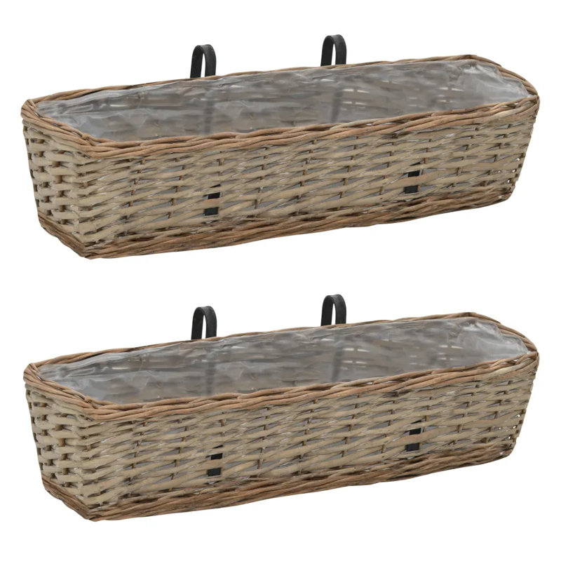 Aanuoluwa Handmade Wall Planter, 15cm H x 80cm W x 20cm D