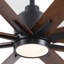 Ventilateur de plafond à profil bas 84 po avec lumière-1177949816-1177949818