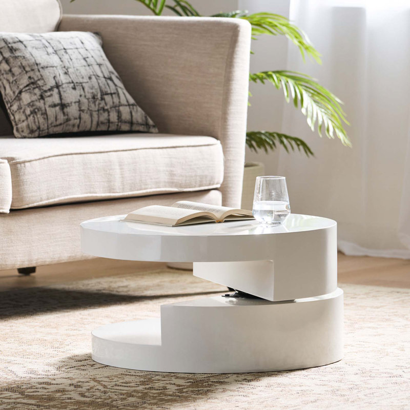 Versatile Rotating Coffee Table with Hidden Storage for Stylish Living