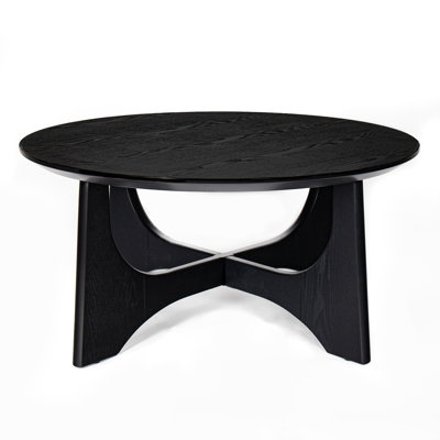 Table basse ronde de 36 po, tables basses en bois pour le salon de réception