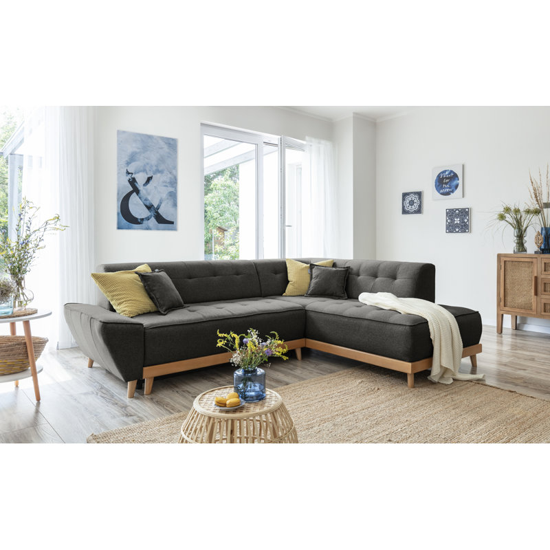 Dazzling Daisy Corner Sofa Bed, Anthracite, Right Hand Facing