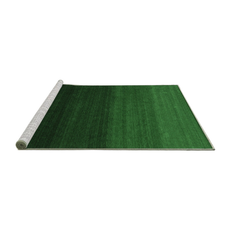 Washable Abstract Indoor Rug, Square 4'