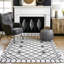 Tapis noir/blanc géométrique Stamm-270744329
