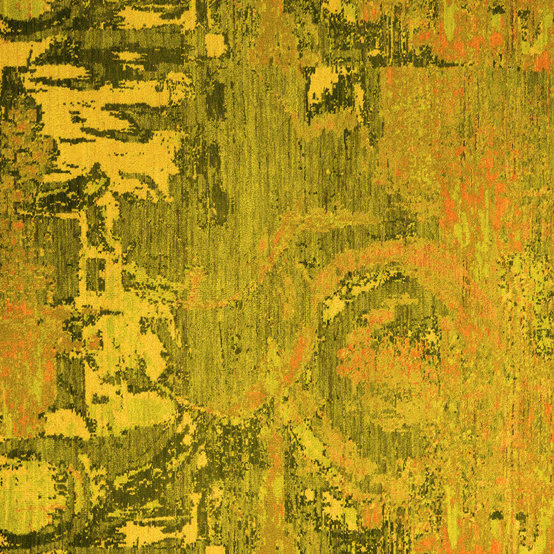 Washable Abstract Indoor Rug, Square 5'