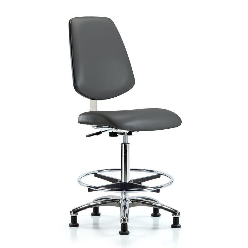 Chaise de travail ergonomique Merridy, gris, Patins