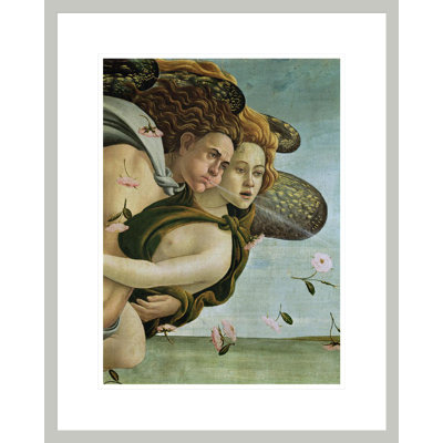 «Zephyr and Chloris», détail de la naissance de Vénus par Sandro Botticelli, impression giclée encadrée